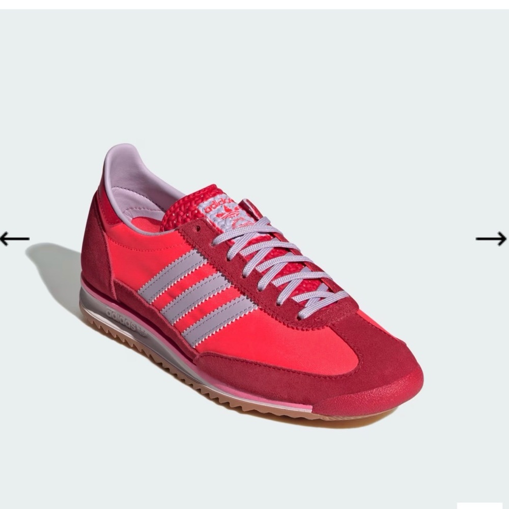 Adidas SL 72 OG Sneakers Solar Red Ice Lavender Size 8.5 Rare Colorway